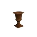 Algreen 16.25 in. Dia. x 21.25 in. Acerra Urn Planter - Rust 42741